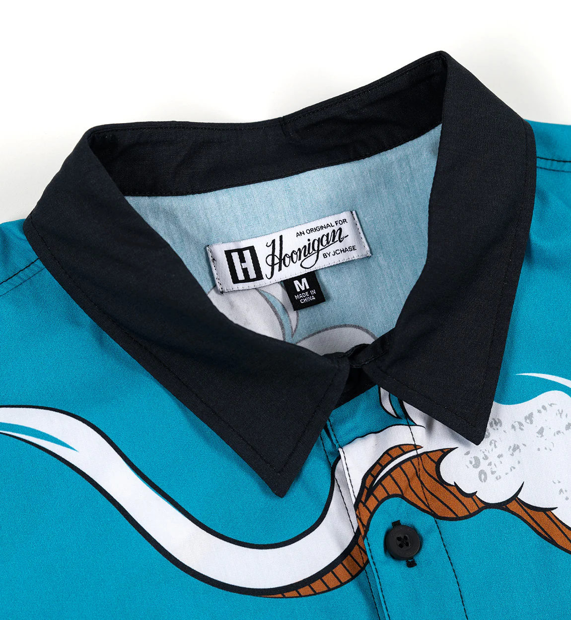 Hoonigan WAVE OF MUTILATION Woven Short Sleeve Button-up Shirt - Image 6